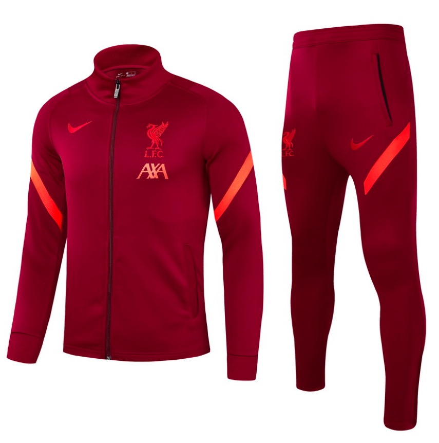 2021/22 Liverpool Red Training Kits Jacket with Pants